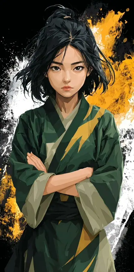 风格化武术动漫少女 · lovimg_com 的来源效果图