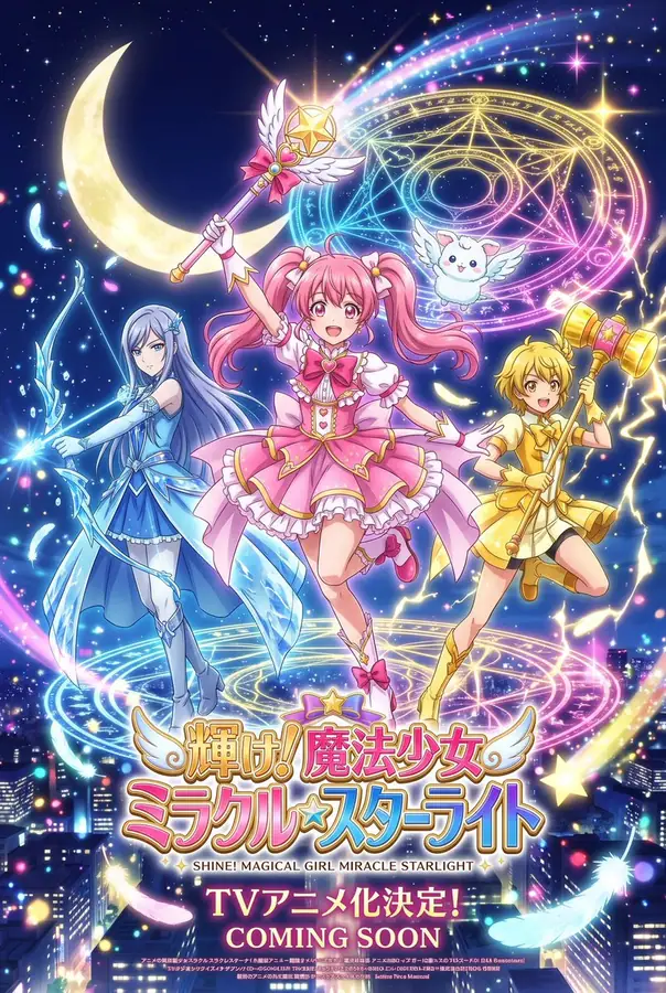 魔法少女动漫主视觉海报 · SSSS.CRYPTOMAN⚡️AI 的来源效果图